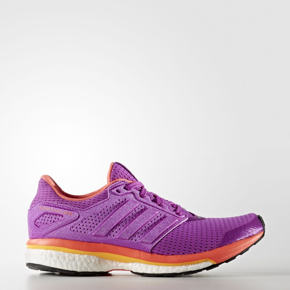 Adidas Supernova Glide 8 - παπουτσια για τρεξιμο γυναικεια - Μωβ/Μωβ/Κοκκινα,Μέγεθος: EU 36 – 54 2/3